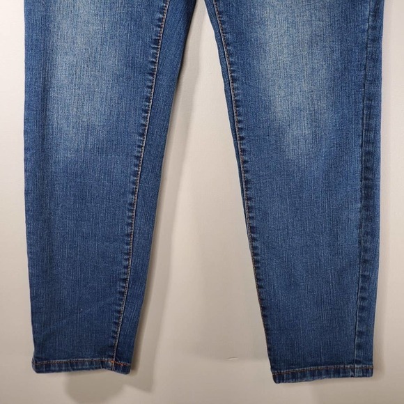 Tahari Kelly Mid-Rise Skinny Jeans Medium Wash Indigo Blue Size 12/31 - Picture 3 of 12